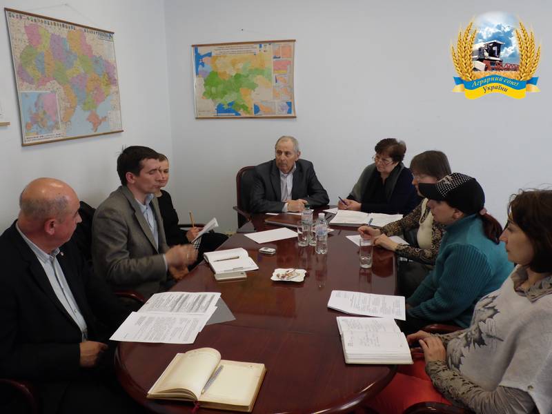 Відбулося  спільне засідання Аграрного Союзу України з представниками Мінагрополітики і членів Технічного комітету ТК-56 «Цукор та крохмале-патокові продукти» 